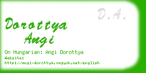 dorottya angi business card